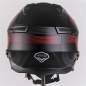 Preview: Helm VITO JET BRUZANO schwarz-matt/rot